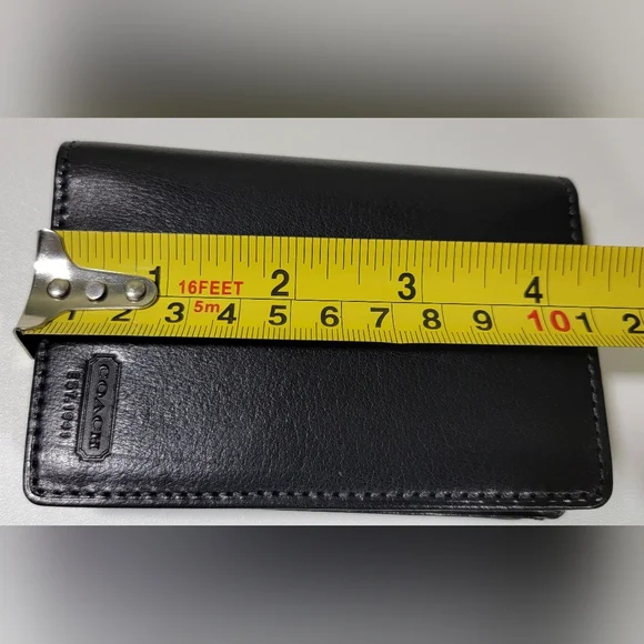 Coach Black Leather Men's Wallet NEW.